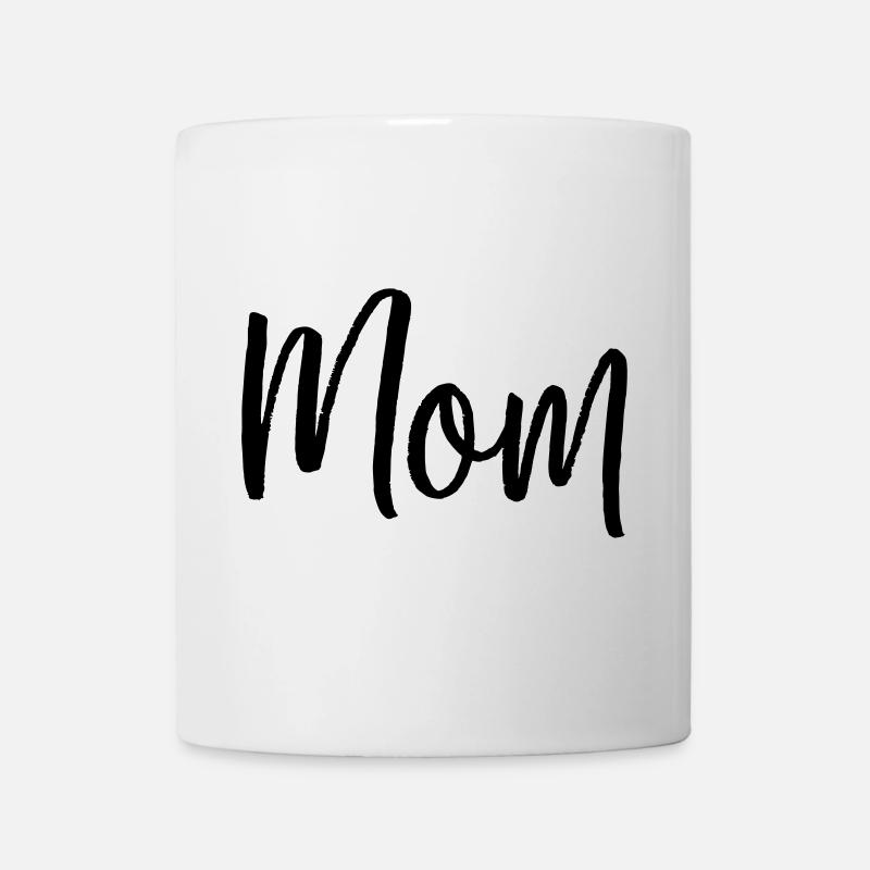 Les parents de la famille maman aiment le cadeau de la typographie - Mug blanc - blanc
