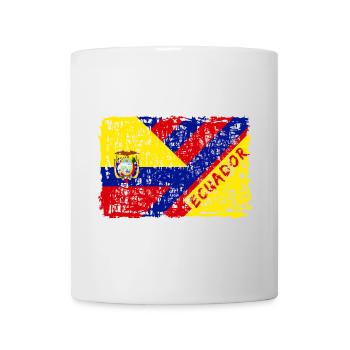 Ecuador Flaggen Design / Geschenk Südamerika - Tasse - Weiß - Vorne