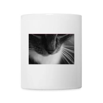 Cat black white - Mug - white - Front