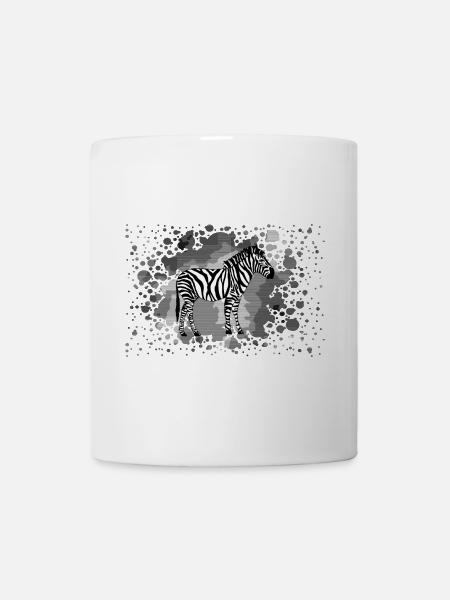 Zebra - Tasse - Weiß