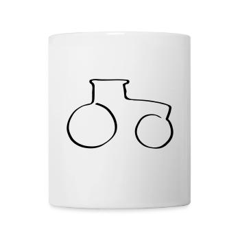 Tracteur de ligne - Mug blanc - blanc - Devant