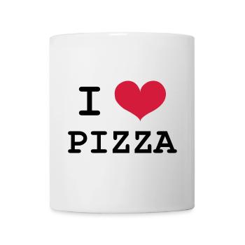I Love Pizza - Mug blanc - blanc - Devant