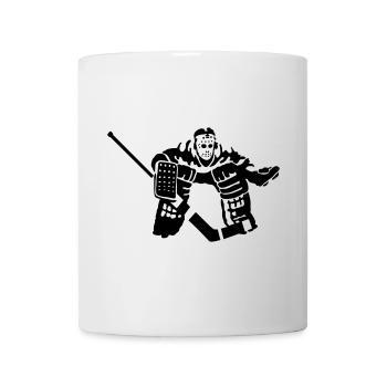 but de hockey gardien - Mug blanc - blanc - Devant
