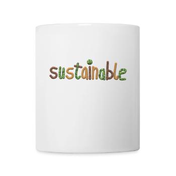 sustainable - Mug - white - Front