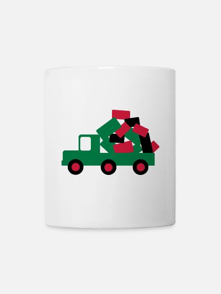 auto lkw umzug - Tasse - Weiß