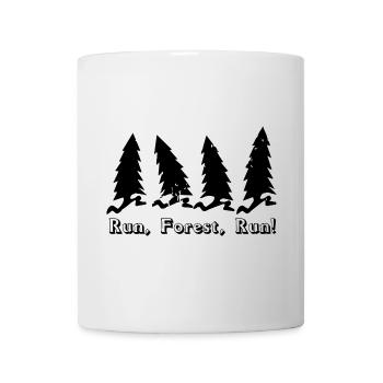Plaisir de courir - Mug blanc - blanc - Devant