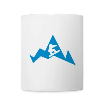 snowboarder - Tasse - Weiß - Vorne