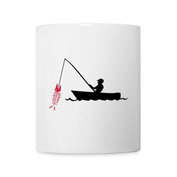 angler angeln fischen - Tasse - Weiß - Vorne