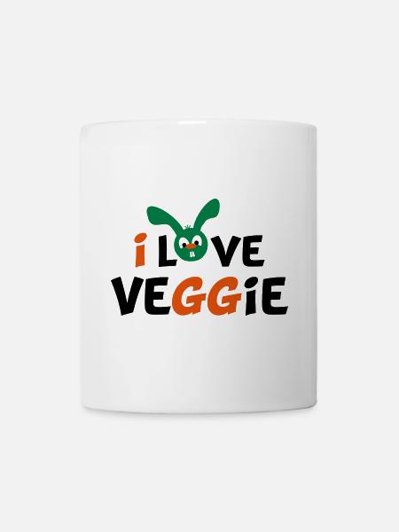 vegetarier - Tasse - Weiß