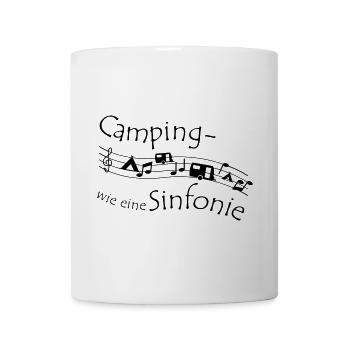 Campingsinfonie - Tasse - Weiß - Vorne