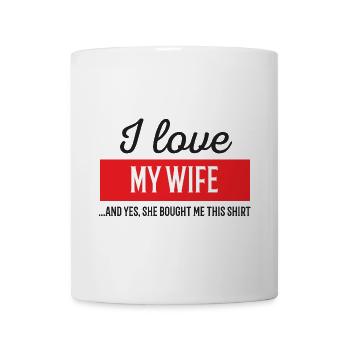 Ich liebe meine Frau - Tasse - Weiß - Vorne