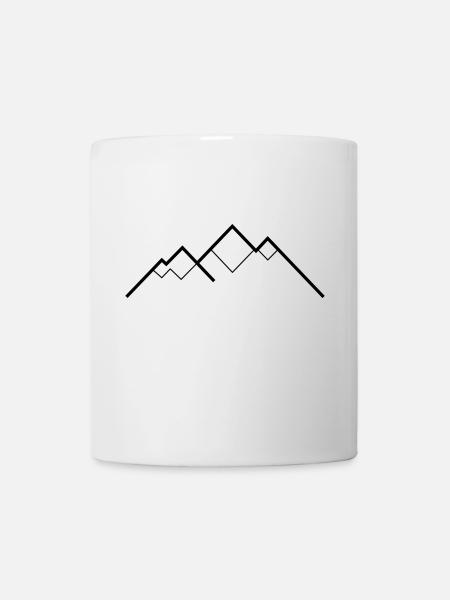 Mountainrange - Tasse - Weiß