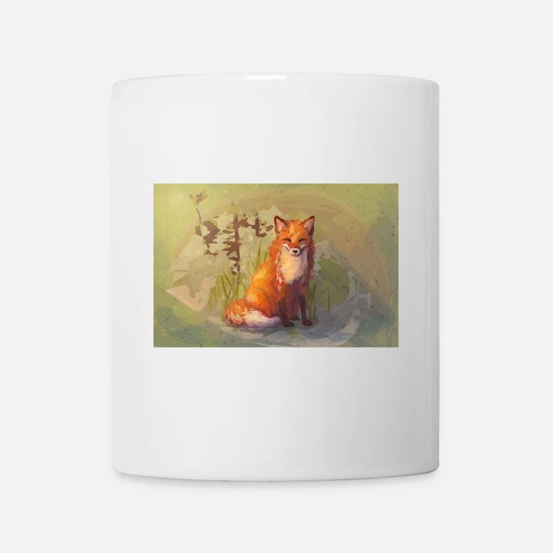 Autumn Fox Poster - Mug - white