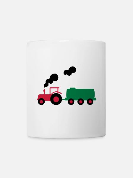 tracteur - Mug blanc - blanc