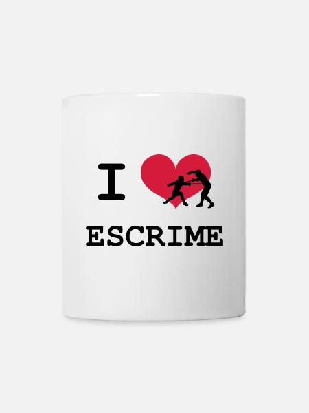 I Love Escrime - Mug blanc - blanc