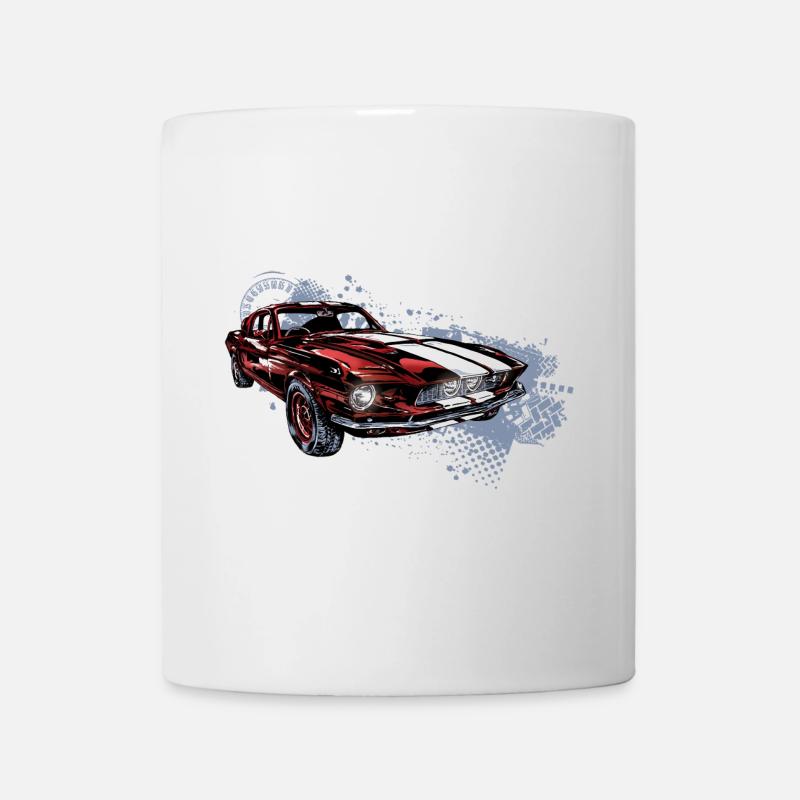 Voiture de course de voyage - Mug blanc - blanc