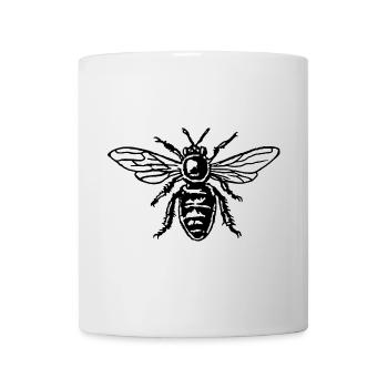 Honey Bee Two-Color Black&White - Mug - white - Front