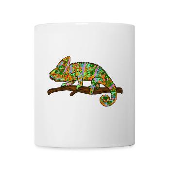 Chamäleon Exotisch - Tasse - Weiß - Vorne