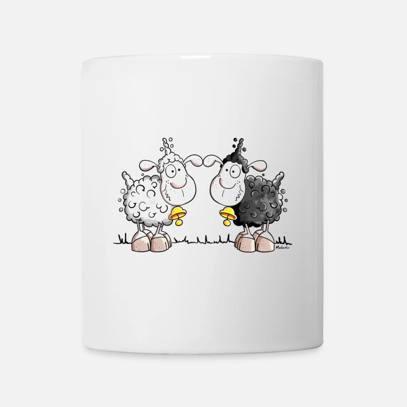 Deux Moutons - Mug blanc - blanc