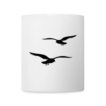 fliegende moewen vogel urlaub - Tasse - Weiß - Vorne