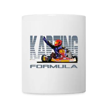 Kart fahren - Tasse - Weiß - Vorne