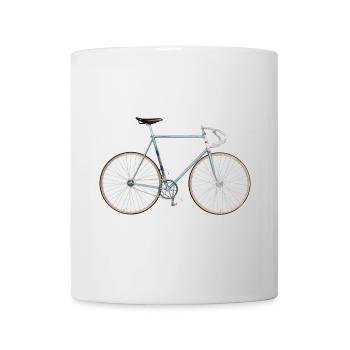historisches Bahnrad - Tasse - Weiß - Vorne