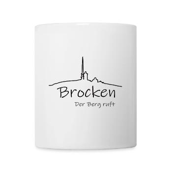 Harz Style - Brocken - Highest mountain in the Harz Mountains - Mug - white - Front