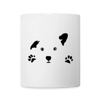 Hund, Hündchen, Hundegesicht - Tasse - Weiß - Vorne
