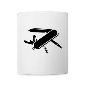 army knife - Mug - white - Front