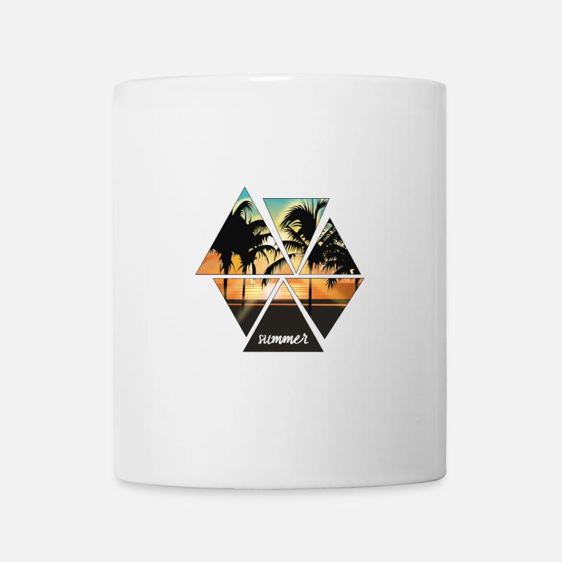 sonnenuntergang - Tasse - Weiß