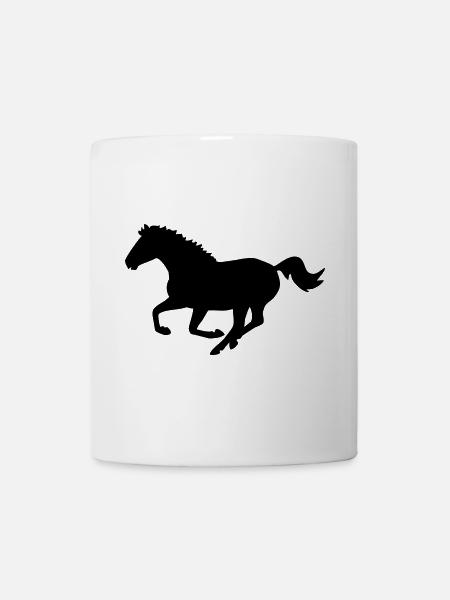 cheval - Mug blanc - blanc