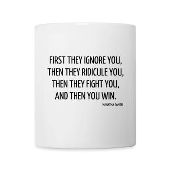 Zitat / Liebe / Leben / Glück / Philosophie - Tasse - Weiß - Vorne