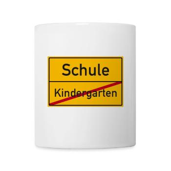Kindergarten Schulanfang ABC-Schütze Ortsschild - Tasse - Weiß - Vorne