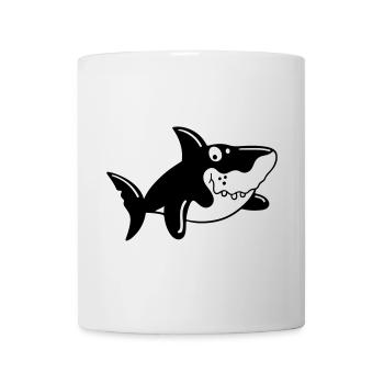 Requin comique - Mug blanc - blanc - Devant