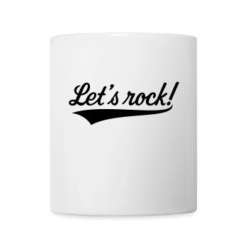 Let's Rock! (Rock 'n' Roll Musik) - Tasse - Weiß - Vorne