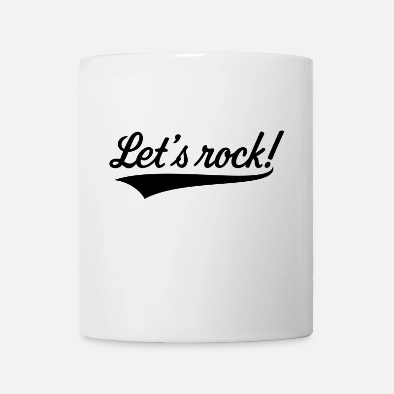 Let's Rock! (Rock 'n' Roll Musique) - Mug blanc - blanc