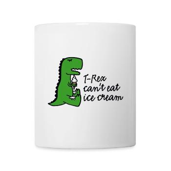 T-rex can't eat ice cream - Mug - white - Front