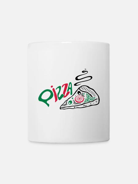 Italienische Pizza, italian food - Mug blanc - blanc