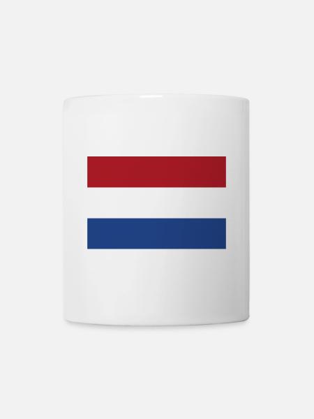 Niederlande Holland niederländisch Fahne Flagge - Tasse - Weiß