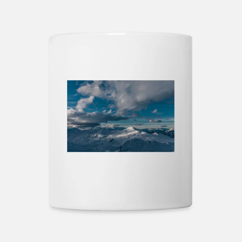 Davos mountain panorama - Mug - white