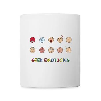 GEEK EMOTIONS - WEISSER TEXT - Tasse - Weiß - Vorne