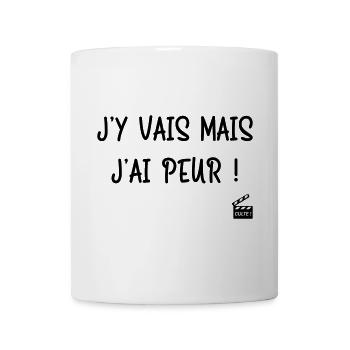 J'y vais mais j'ai peur ! Les Bronzés font du ski - Mug blanc - blanc - Devant