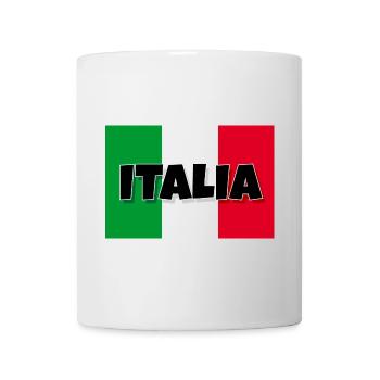 Italia - Flagge von Italien - Tasse - Weiß - Vorne