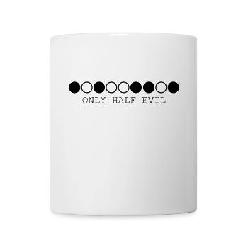 Nerdy Design "333 - only half evil" - Mug - white - Front