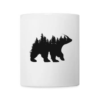 Bär Wald Illustration Bäume Bären Natur Symbol - Tasse - Weiß - Vorne