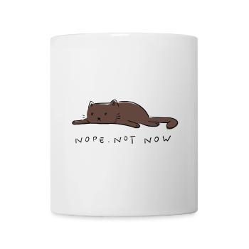 Katzensprüche Katze Nope. Not now - Tasse - Weiß - Vorne