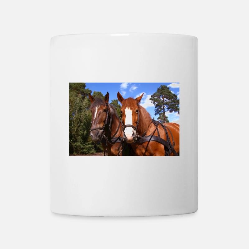 Horses team - Mug - white