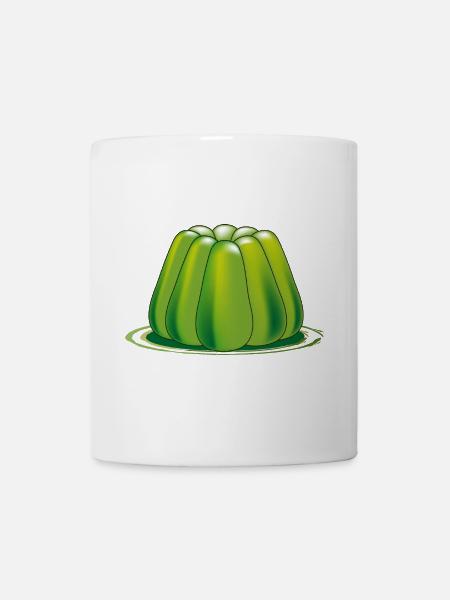 green jelly dessert - Mug - white