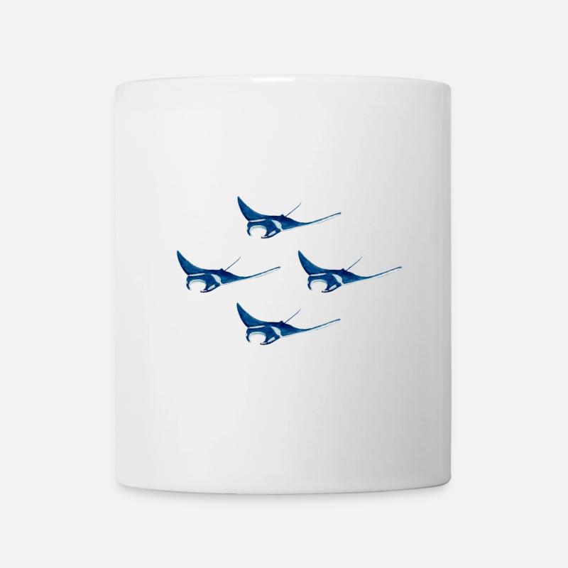 4 Mantarochen - Tasse - Weiß