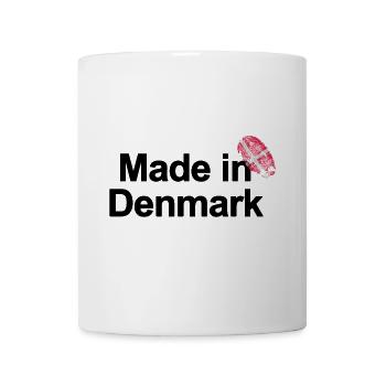 Fingerprint Made in Denmark poster - Tasse - Weiß - Vorne